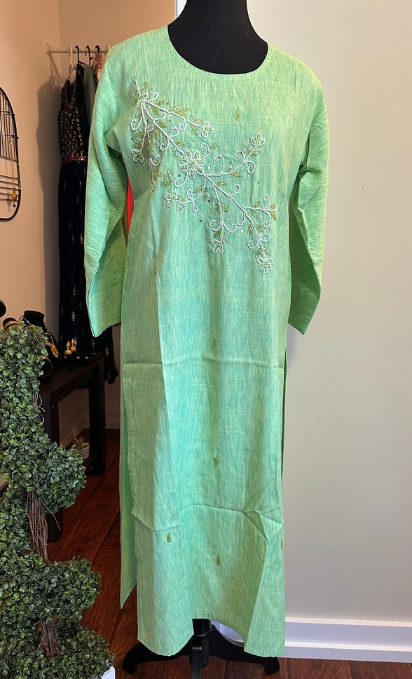 KURTA WITH EMBROIDERY WORK
