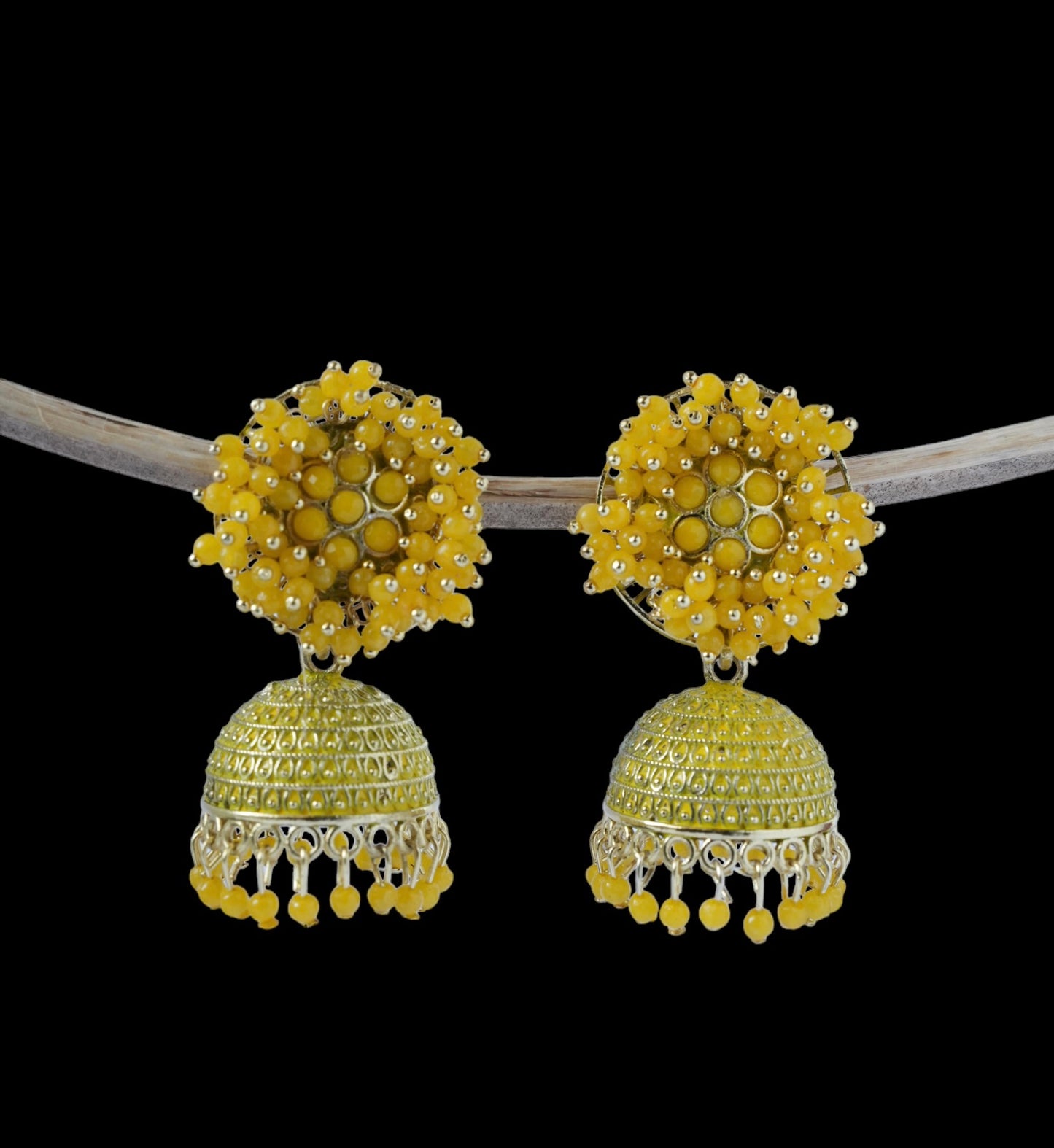 Yellow Jhumka