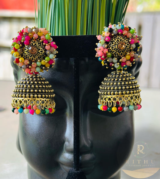 Multicolour Jhumka