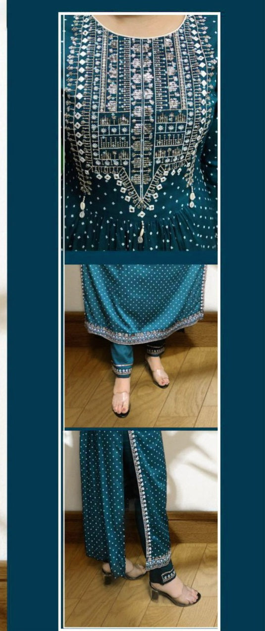 Naira Cut Palazzo Set