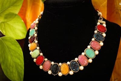 Multi Pearl Chocker Necklace