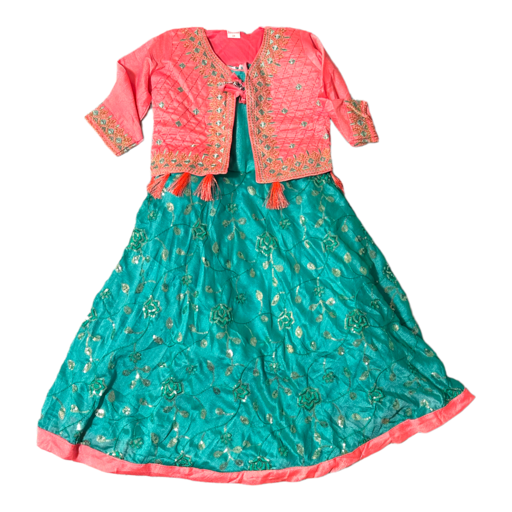 LONG FROCK WITH REMOVABLE VEST