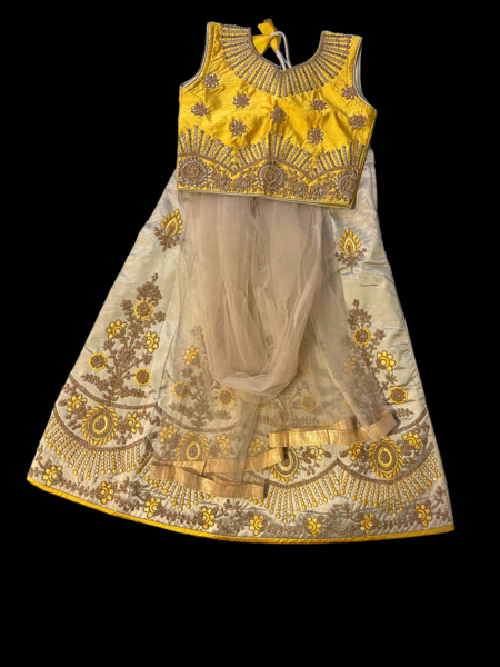 CROP TOP WITH SKIRT & DUPATTA