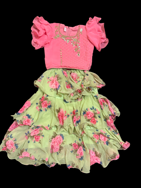 PARTY WEAR TOP&SKIRT