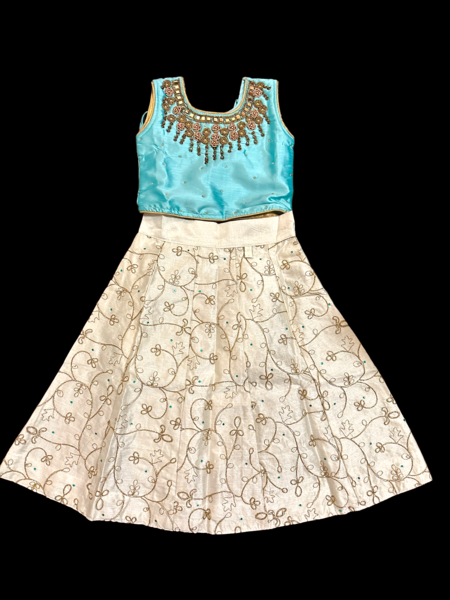 PARTYWEAR TOP,SKIRT WITH DUPATTA