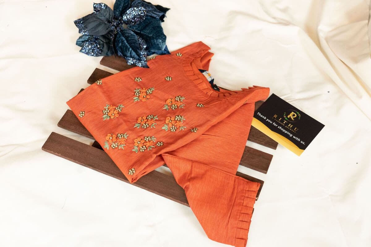 LIQUID BOMBAY RAYON KURTA WITH HANDWORK