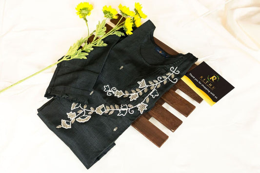 RAYON KURTA WITH HANDWORK