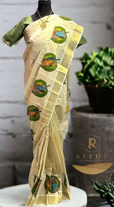 READY TO WEAR SET SAREE WITH DESIGNER BLOUSE
