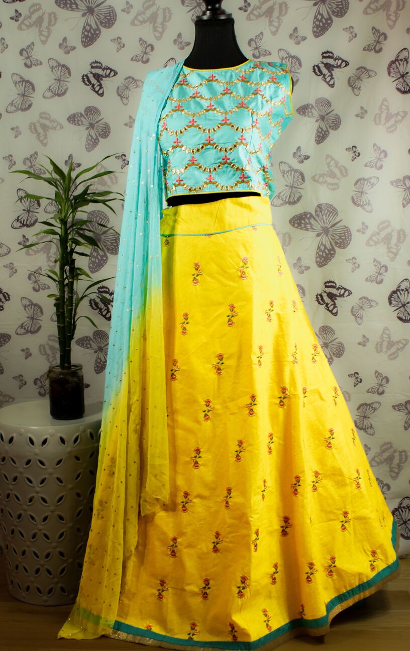 TOP,SKIRT& DUPATTA