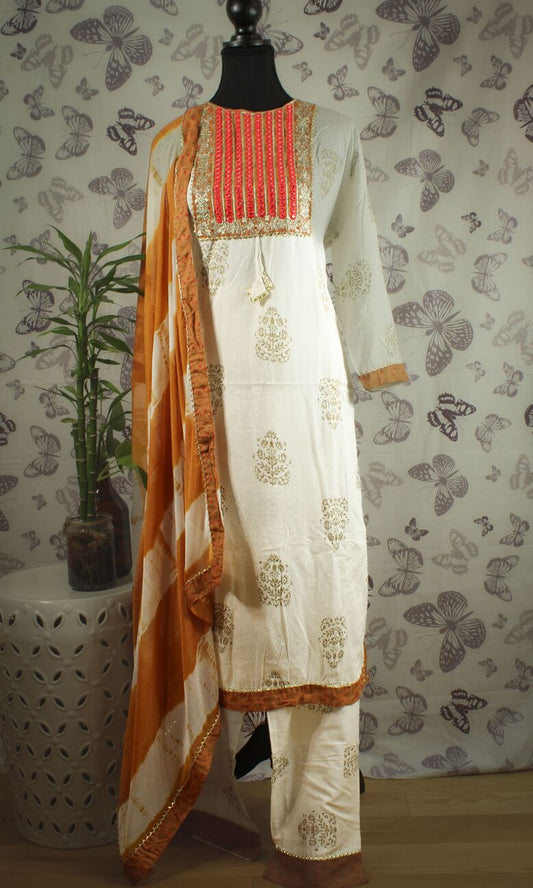 PURE COTTON SALWAR SET WITH DUPATTA