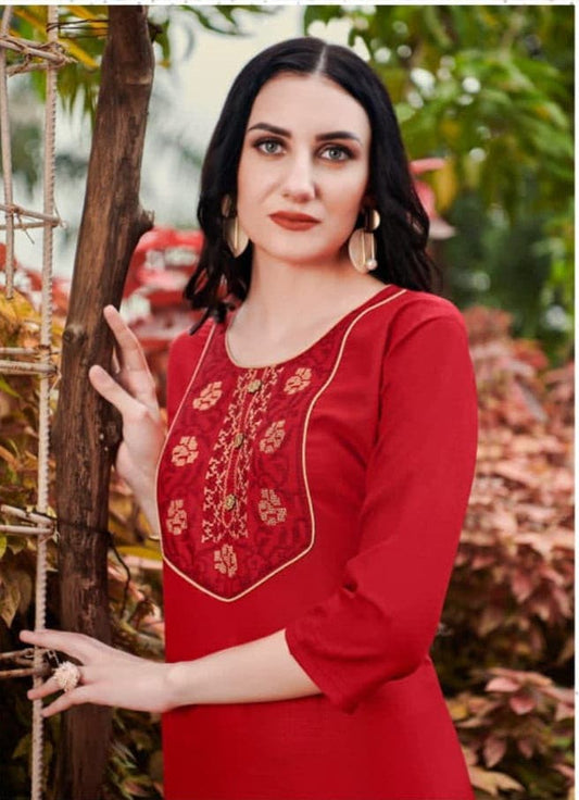 KURTA WITH EMBROIDERY WORK