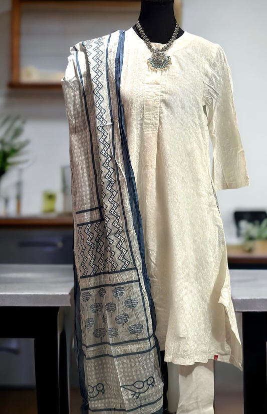 BIBA Kurta With Pant & Dupatta