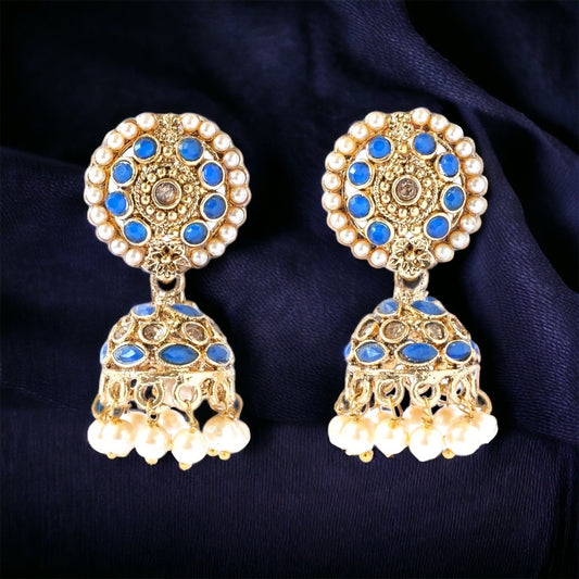 Blue Jhumka