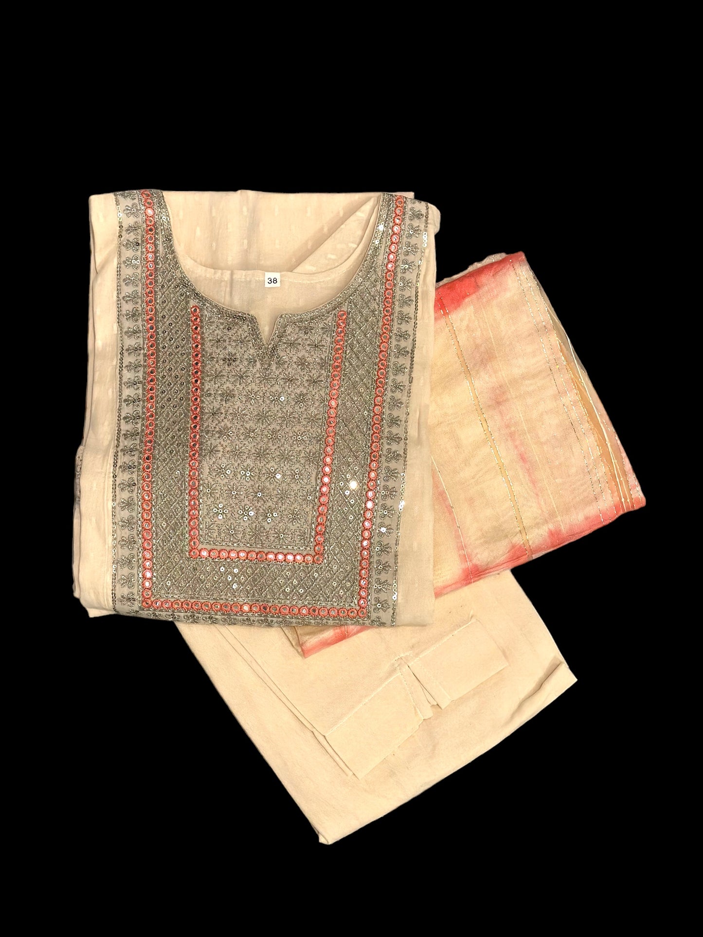 Elegant Kurta with Trouser & Dupatta