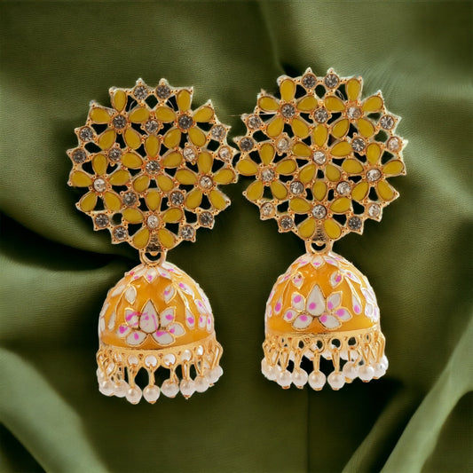 Meenakari Jhumka