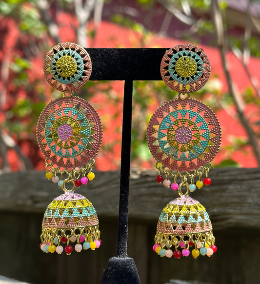 Multicolour Long Jhumka