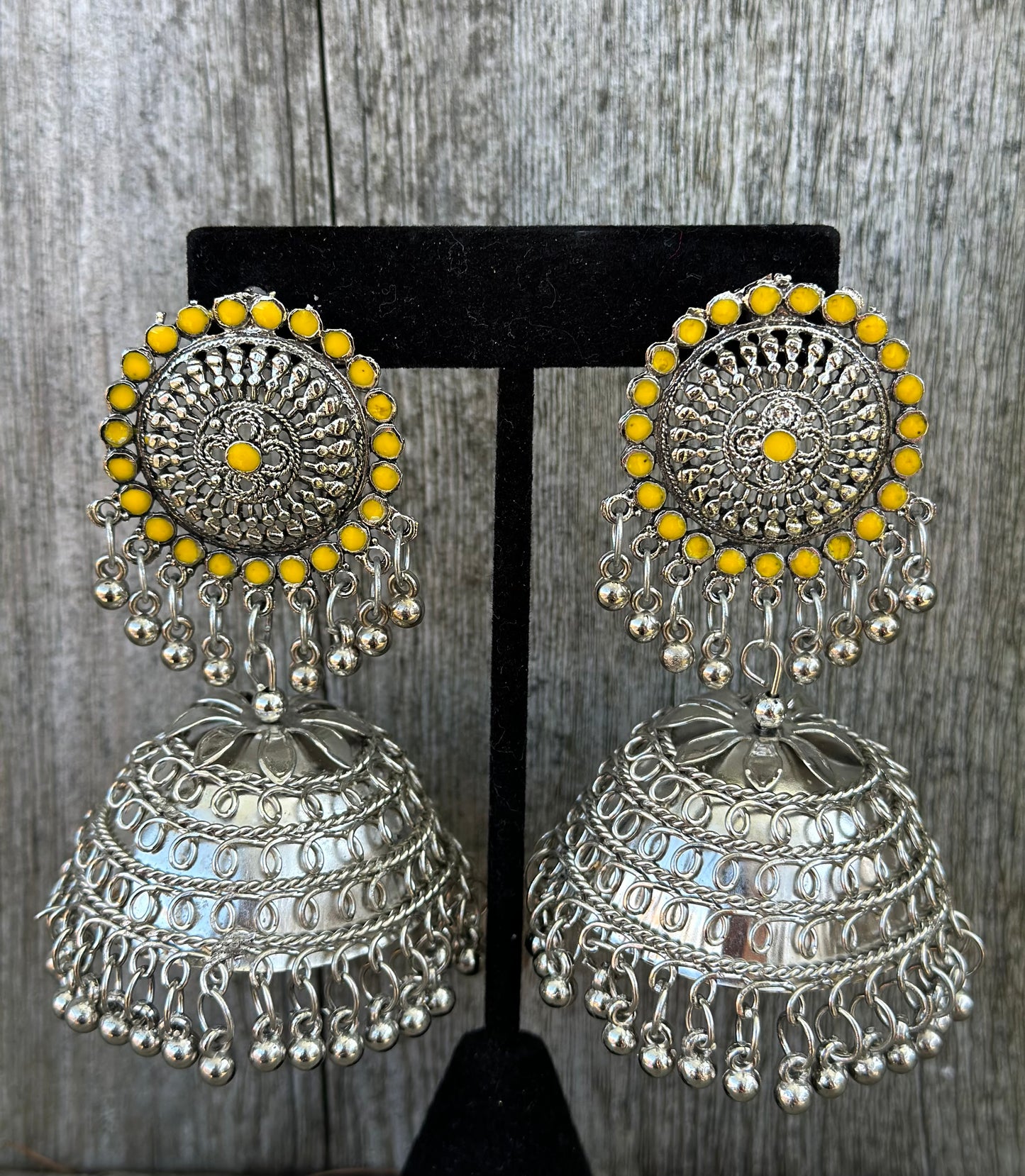 Silver Oversized Jhumka
