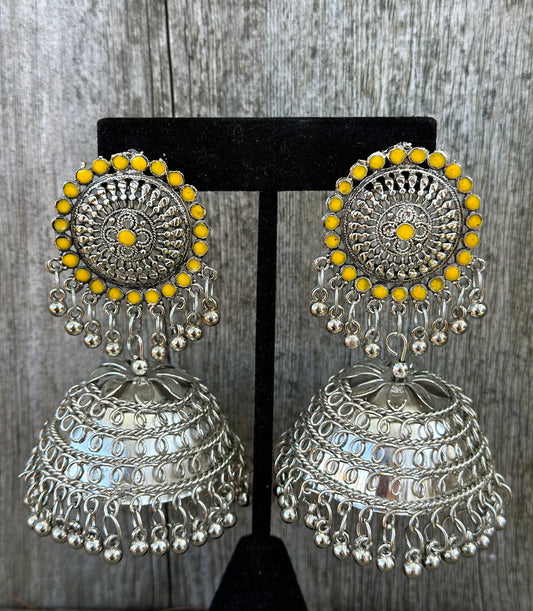 Silver Oversized Jhumka
